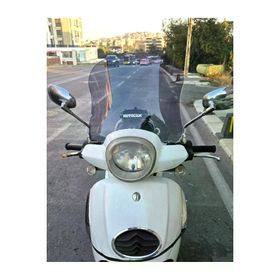 Motocam Aprilia Scarabeo 200 İe Siperlik 2008-2015 Model 35 cm Füme Renkli 4 mm Ön Cam