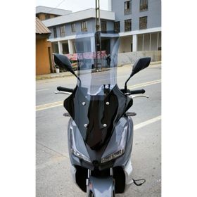 Motocam Arora Max T Easy 125 Ön Cam 2022-2026 Model 78 cm Füme Renkli 4 mm Uzun Motosiklet Rüzgarlık