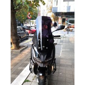 Motocam Barossa ADV 125 Ön Cam 2024-2026 Model 75 cm Siyah Renkli 4 mm Uzun Motosiklet Rüzgarlık