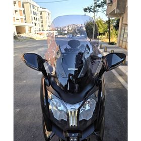 Motocam Bmw C 650 GT Ön Cam 2011-2018 Model 75 cm Füme Renkli 4 mm Motosiklet Rüzgarlık