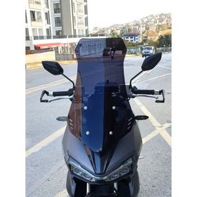 Motocam Falcon Trex 188 Ön Cam 2022-2026 Model 75 cm Siyah Renkli 4 mm Uzun Motosiklet Rüzgarlık