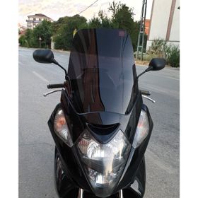 Motocam Honda Silverwing SWT 400 Ön Cam 2006-2009 Model 56 cm Siyah Renkli 4 mm Motosiklet Rüzgarlık
