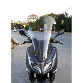 Motocam Kanuni Reha 250 Ön Cam 2022-2026 Model 72 cm Şeffaf Renkli 4 mm Uzun Motosiklet Rüzgarlık