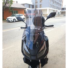Motocam Kanuni Seha 125 Ön Cam 2022-2026 Model 75 cm Füme Renkli 4 mm Uzun Motosiklet Rüzgarlık