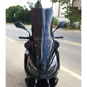 Motocam Kanuni Seha 150 Ön Cam 2022-2026 Model 78 cm Siyah Renkli 4 mm Uzun Motosiklet Rüzgarlık