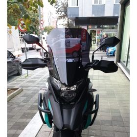Motocam Kove 510 X Ön Cam 2024-2026 Model 53 cm Siyah Renkli 4 mm Motosiklet Rüzgarlık