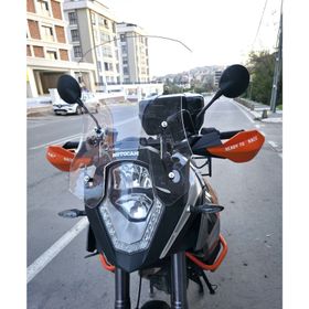Motocam KTM 1050 Adventure Ön Cam 2008-2017 Model 56 cm Şeffaf Renkli 4 mm Motosiklet Rüzgarlık