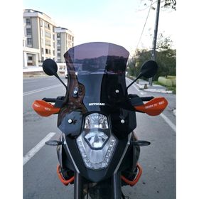 Motocam KTM 1050 Adventure Ön Cam 2008-2017 Model 56 cm Siyah Renkli 4 mm Motosiklet Rüzgarlık