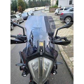 Motocam KTM 390 Adv Ön Cam 2020-2024 Model 57 cm Füme Renkli 3 mm Aparatsız Motosiklet Rüzgarlık