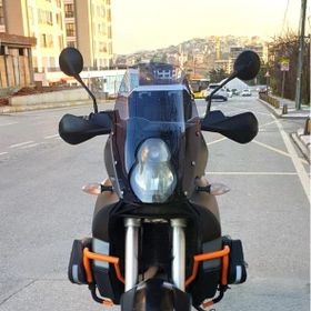 Motocam KTM 990 Adventure 2015-2018 Model 52 cm Füme Renkli 4 mm Ön Cam