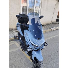 Motocam Küba Chia 125 Ön Cam 2023-2026 Model 75 cm Füme Renkli 4 mm Uzun Motosiklet Rüzgarlık