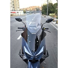Motocam Küba Newcity 125 Ön Cam 2023-2026 Model 78 cm Şeffaf Renkli 4 mm Uzun Motosiklet Rüzgarlık