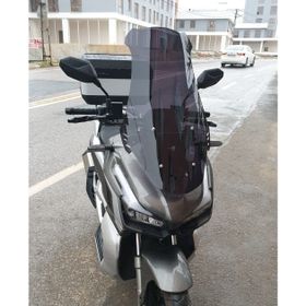 Motocam Küba Rubano 150 Ön Cam 2023-2026 Model 75 cm Siyah Renkli 4 mm Uzun Motosiklet Rüzgarlık