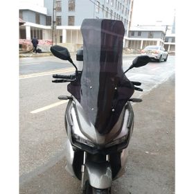 Motocam Küba Rubano 150 Ön Cam 2023-2026 Model 78 cm Siyah Renkli 4 mm Motosiklet Rüzgarlık