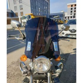 Motocam Küba Süperlight 125 2008-2026 Model 53 cm Siyah Renkli 4 mm Aparatsız Ön Cam