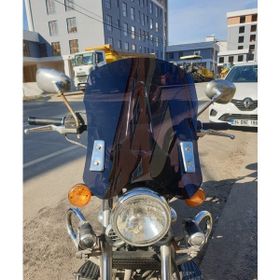Motocam Küba Süperlight 125 2008-2026 Model 53 cm Siyah Renkli 4 mm Aparatsız Ön Cam
