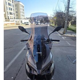 Motocam Mondial Ressivo 250 Ön Cam 2023-2026 Model 75 cm Füme Renkli 4 mm Uzun Motosiklet Rüzgarlık
