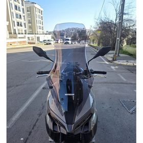 Motocam Mondial Ressivo 250 Ön Cam 2023-2026 Model 75 cm Füme Renkli 4 mm Uzun Motosiklet Rüzgarlık