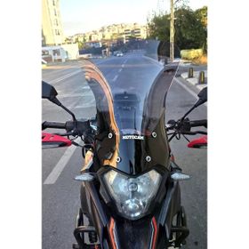 Motocam Mondial RX3 I Evo 2015-2022 Model 52 cm Füme Renkli 4 mm Uzun Ön Cam Siperlik