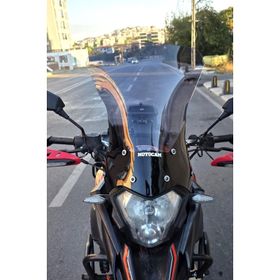 Motocam Mondial RX3 I Evo 2015-2022 Model 52 cm Füme Renkli 4 mm Uzun Ön Cam Siperlik