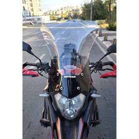 Motocam Mondial RX3 I Evo 2015-2022 Model 52 cm Şeffaf Renkli 4 mm Uzun Ön Cam Siperlik