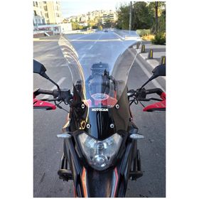 Motocam Mondial RX3 I Evo 2015-2022 Model 52 cm Şeffaf Renkli 4 mm Uzun Ön Cam Siperlik