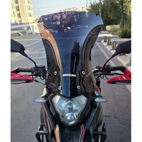 Motocam Mondial RX3 I Evo 2015-2022 Model 52 cm Siyah Renkli 4 mm Uzun Ön Cam Siperlik