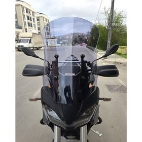 Motocam Moto Guzzi Stelvio Ön Cam 2024-2026 Model 57 cm Füme Renkli 4 mm Motosiklet Rüzgarlık
