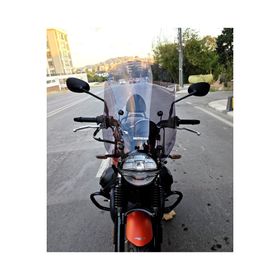 Motocam Moto Guzzi V7 Stone 2021-2023 Model 53 cm Füme Renkli 4 mm Aparatsız Ön Cam Siperlik