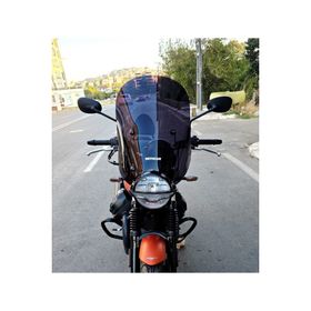 Motocam Moto Guzzi V7 Stone 2021-2023 Model 53 cm Siyah Renkli 4 mm Aparatsız Ön Cam Siperlik