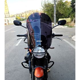 Motocam Moto Guzzi V7 Stone 2021-2023 Model 53 cm Siyah Renkli 4 mm Aparatsız Ön Cam Siperlik
