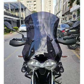 Motocam Moto Guzzi V85 2019-2023 Model Uyumlu 58 cm Siyah Renkli 4 mm Ön Cam Siperlik