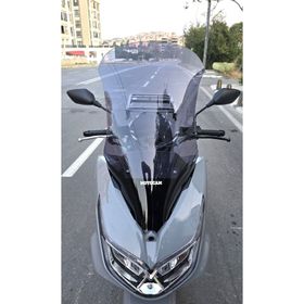 Motocam Motolüx MCX 125 Ön Cam 2024-2026 Model 68 cm Füme Renkli 4 mm Uzun Motosiklet Rüzgarlık