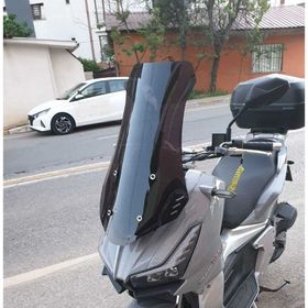 Motocam Motolüx Wow 150 Ön Cam 2023-2026 Model 75 cm Siyah Renkli 4 mm Uzun Motosiklet Rüzgarlık