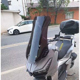 Motocam Motolüx Wow 150 Ön Cam 2023-2026 Model 75 cm Siyah Renkli 4 mm Uzun Motosiklet Rüzgarlık