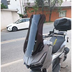 Motocam Motolüx Wow 150 Ön Cam 2023-2026 Model 75 cm Siyah Renkli 4 mm Uzun Motosiklet Rüzgarlık