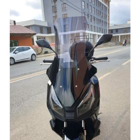 Motocam Motolüx Wow 150 Ön Cam 2023-2026 Model 78 cm Füme Renkli 4 mm Uzun Motosiklet Rüzgarlık