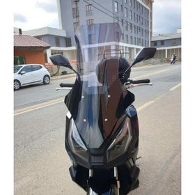Motocam Motolüx Wow 150 Ön Cam 2023-2026 Model 78 cm Füme Renkli 4 mm Uzun Motosiklet Rüzgarlık
