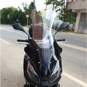 Motocam Motolüx Wow 150 Ön Cam 2023-2026 Model 78 cm Şeffaf Renkli 4 mm Uzun Motosiklet Rüzgarlık
