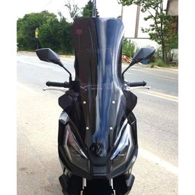 Motocam Motolüx Wow 150 Ön Cam 2023-2026 Model 78 cm Siyah Renkli 4 mm Uzun Motosiklet Rüzgarlık