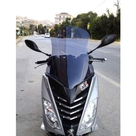 Motocam Peugeot Citystar 200 2017-2018 Model 56 cm Açık Füme Renkli 4 mm Uzun Ön Cam