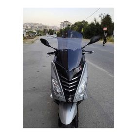 Motocam Peugeot Citystar 200 2017-2018 Model 56 cm Açık Füme Renkli 4 mm Uzun Ön Cam