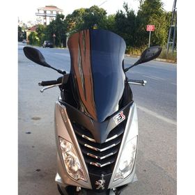 Motocam Peugeot Citystar 200 Ön Cam 2017-2018 Model 56 cm Siyah Renkli 4 mm Uzun Motosiklet Rüzgarlık