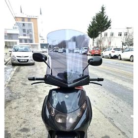Motocam Piaggio Beverly 250 2005 2007 Model Uyumlu 53 cm Füme Renkli 4 mm Uzun Ön Cam Siperlik