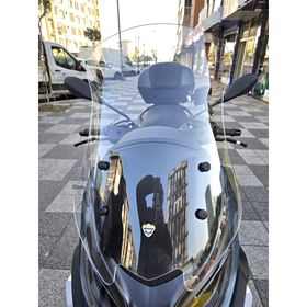 Motocam Piaggio MP3 530 Ön Cam 2023-2026 Model 72 cm Şeffaf Renkli 4 mm Uzun Motosiklet Rüzgarlık