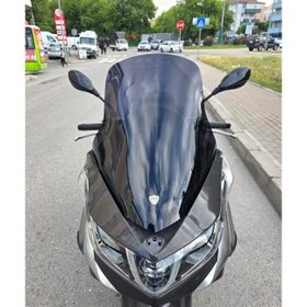 Motocam Piaggio X10 350 Ön Cam 2011-2017 Model 73 cm Siyah Renkli 4 mm Motosiklet Rüzgarlık