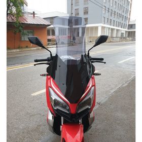Motocam QJ ATR 125 Ön Cam 2023-2026 Model 78 cm Füme Renkli 4 mm Uzun Motosiklet Rüzgarlık