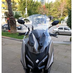 Motocam RKS Fort 250 Ön Cam 2023-2026 Model 74 cm Şeffaf Renkli 4 mm Uzun Motosiklet Rüzgarlık