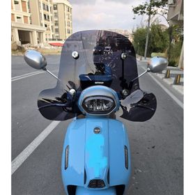 Motocam RKS LT 50 Pro Ön Cam 2023-2026 Model 45 cm Siyah Renkli 4 mm Elcikli Aparatsız Motosiklet Rüzgarlık