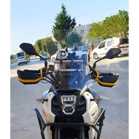 Motocam RKS SVT 650 X Ön Cam 2023-2026 Model 50 cm Şeffaf Renkli 4 mm Uzun Motosiklet Rüzgarlık